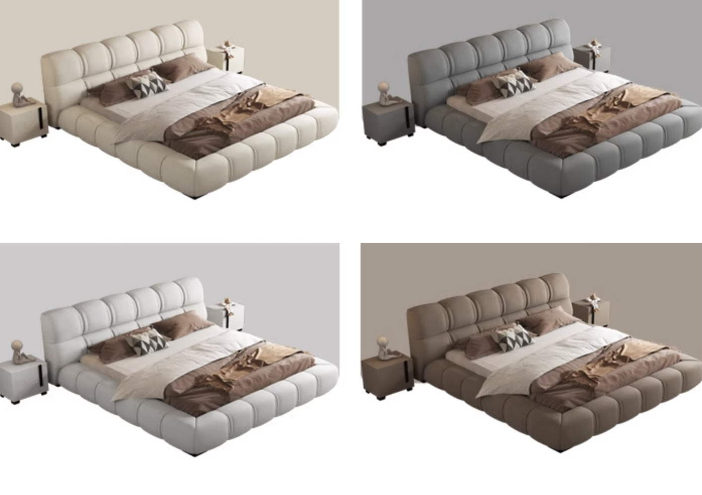 Bader King Size / Super King Size Bed, Velvet