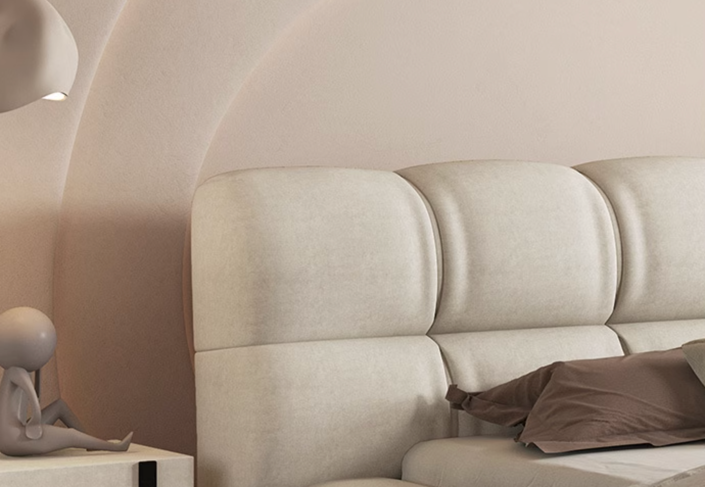 Bader King Size / Super King Size Bed, Velvet