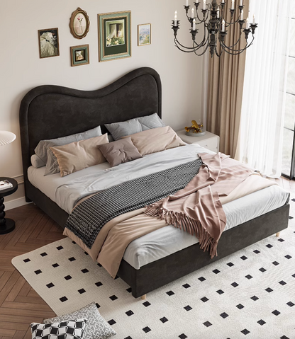 Baeyer King Size / Super King Size Bed, Velvet