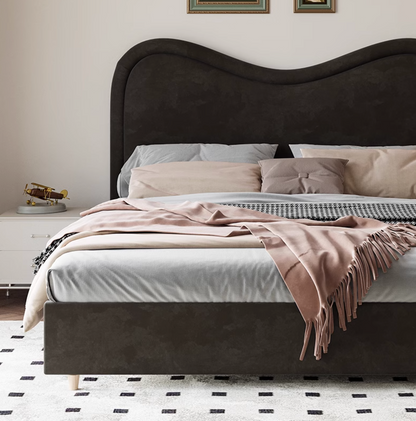 Baeyer King Size / Super King Size Bed, Velvet