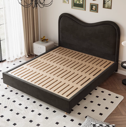 Baeyer King Size / Super King Size Bed, Velvet