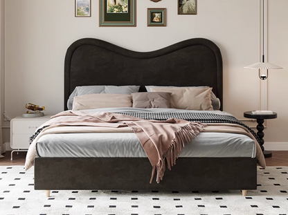 Baeyer King Size / Super King Size Bed, Velvet