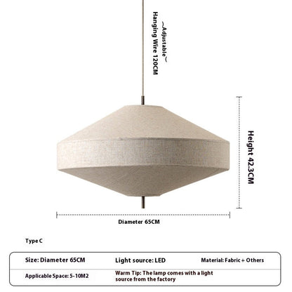 Dining Room Chandelier Japanese Style Personality Living Room Bedroom