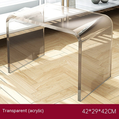 Modern Minimalist: Acrylic Coffee Table (Light Luxury, Side Table/Nightstand)