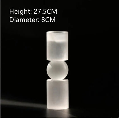 Crystal Electroplating Frosted Candle Holder Londecor