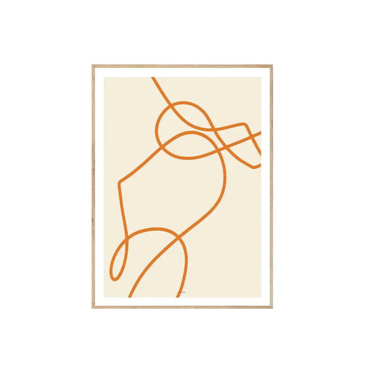 Abstract Lines Orange I-0