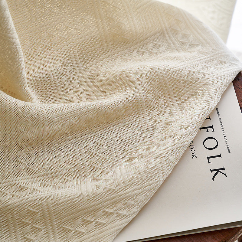 Warm Glow: Tawny Gauze Curtain - Perfect for Living Room, Bedroom, Balcony