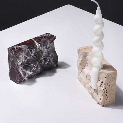 Product information: Material: Marble Size: yellow cave type a ZT0181HD, yellow cave type B ZT0182HD,Rosso Lepanto type a ZT0181ZL,Rosso Lepanto type B ZT0182ZL Process: Polishing Packing list: Candle Holder×1pc Product Image: Stone Candle Holder