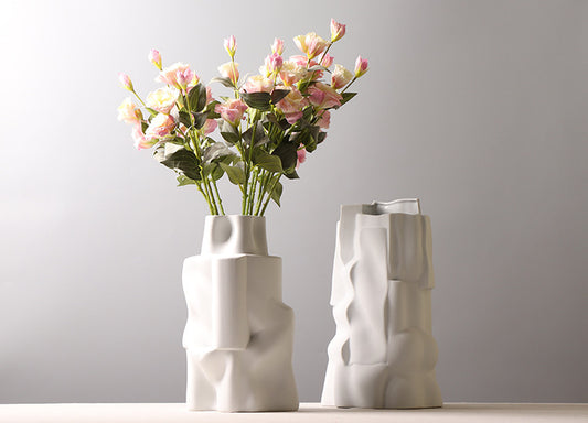 Ceramic Klein Blue Flower Vase