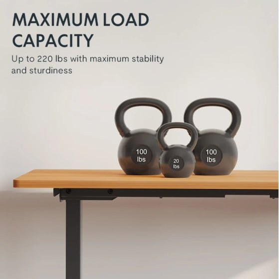 Adjustable Electric Standing Desk – Height Adjustable Sit Stand Computer Workstation for Home Office