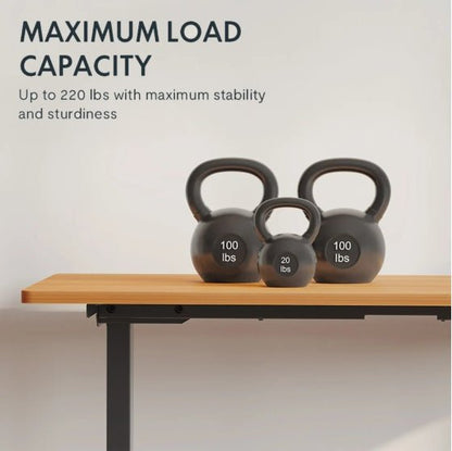 Adjustable Electric Standing Desk – Height Adjustable Sit Stand Computer Workstation for Home Office