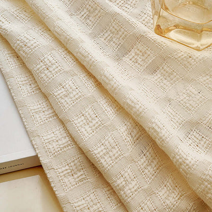 Warm Glow: Tawny Gauze Curtain - Perfect for Living Room, Bedroom, Balcony