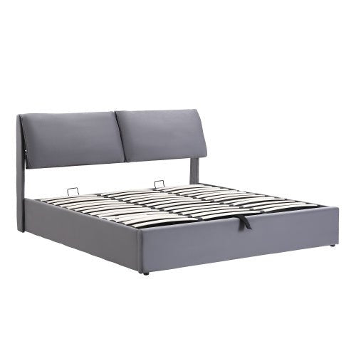 Storage Bed – Grey, Hydraulic, 3 Drawers