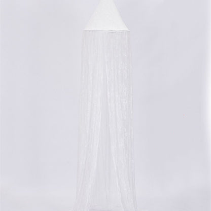 Magical Nights: White Lace Bed Curtain for Kids' Bedrooms