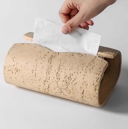 Product information: Material: Resin Style: light luxury Packing list: Paper box * 1 Product Image: Stone Paper Box