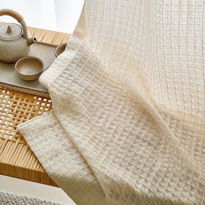 Warm Glow: Tawny Gauze Curtain - Perfect for Living Room, Bedroom, Balcony