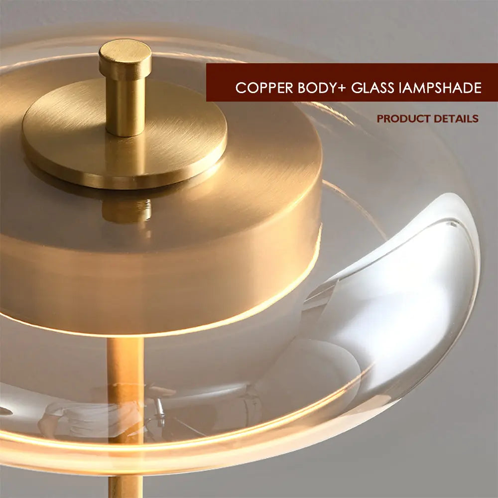 Creative Personality Brass Walnut Wood Living Room Bedroom Study Decorative Table Lamp Londecor