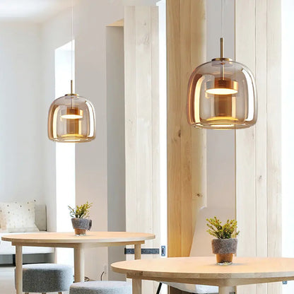 Italian Minimalist Glass Bedroom Bedside Chandelier Londecor
