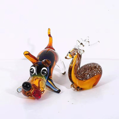 High-grade Glass Dog Ornament