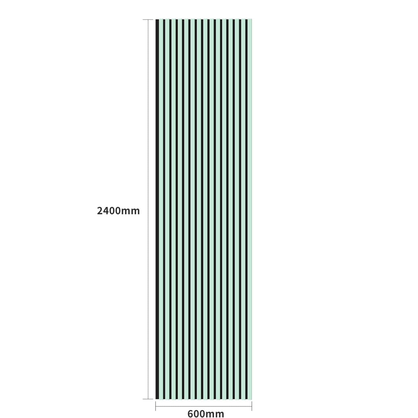 Coloured Acoustic Slatted Wall Panels