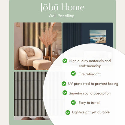 Coloured Acoustic Slatted Wall Panels