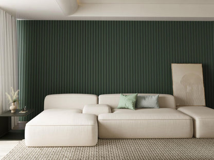 Coloured Acoustic Slatted Wall Panels