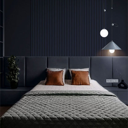 Coloured Acoustic Slatted Wall Panels