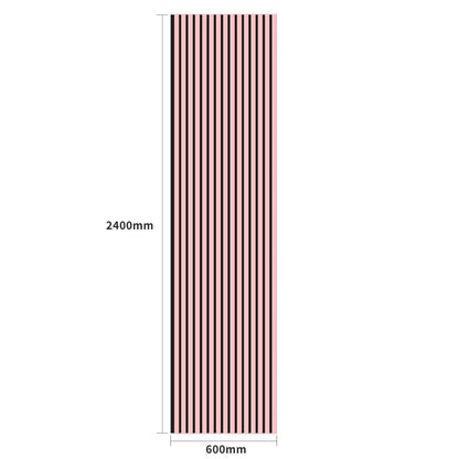 Coloured Acoustic Slatted Wall Panels