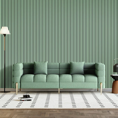 Coloured Acoustic Slatted Wall Panels