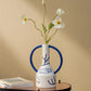 Klein Blue Creative Binaural Ceramic Decorative Vase Ornament Londecor