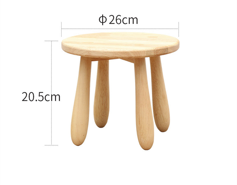 Solid Wood Low Stool