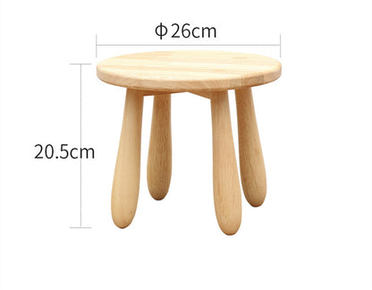 Solid Wood Low Stool