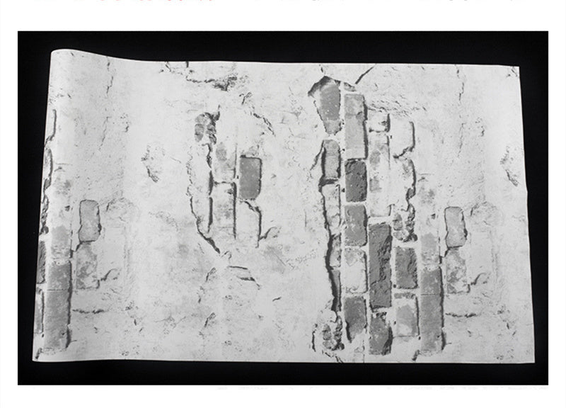 Grey Cement Brick Wall Background Wall Wallpaper