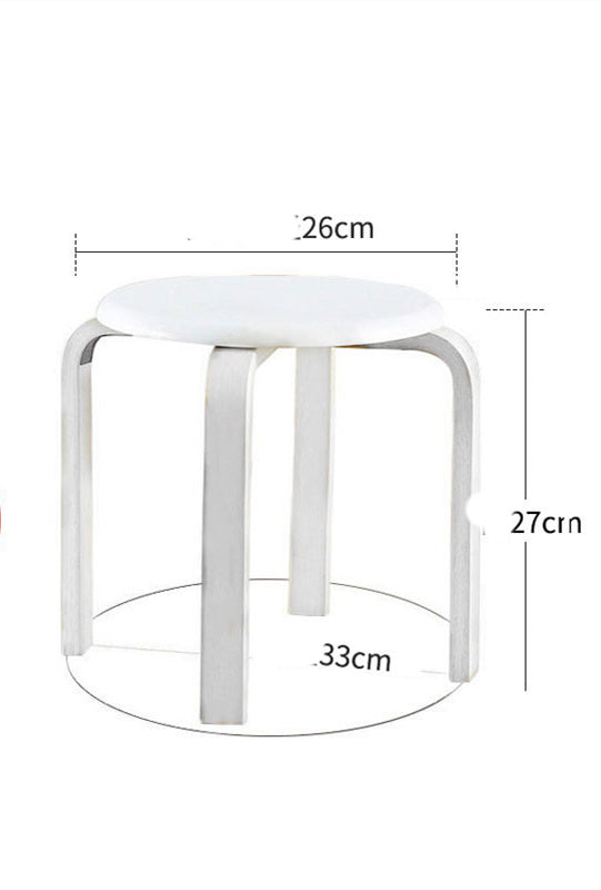 Solid Wood Low Stool