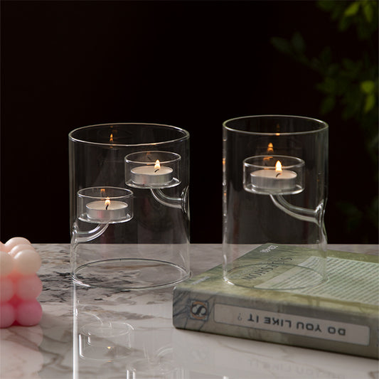Glass Candle Holder