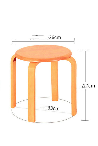 Solid Wood Low Stool