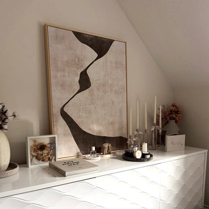 Gigi II Portrait Framed Printed Canvas