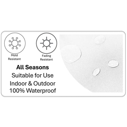 Waterproof Breathable Giraffe Hollowfibre Filled Cushions 43x43cm for Outdoor Garden Bench Sofa or Indoor Use by OLIVIA ROCCO