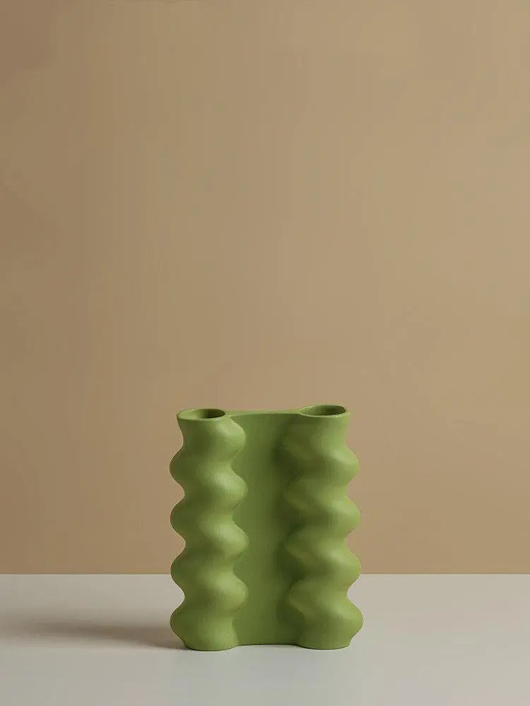 Nordic Minimalist Morandi Floral Geometric Ornaments Ornaments Dining Table TV Cabinet Porch Home Dried Flower Vase - Londecor