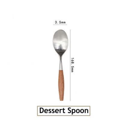 Stainless Steel Cutlery Set With Log Handle Londecor