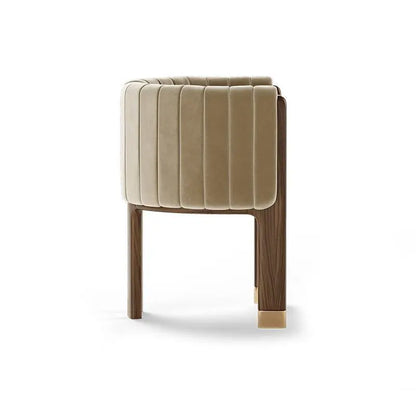 Italian Minimalist Ash Wood Solid Wood Dining Chair Household Londecor