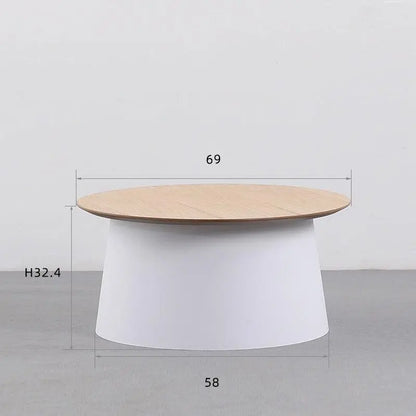 Simple Solid Round Coffee Table - Londecor