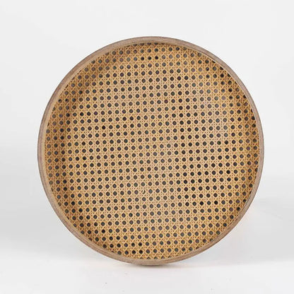 Rattan Retro Living Room Round Coffee Table - Londecor