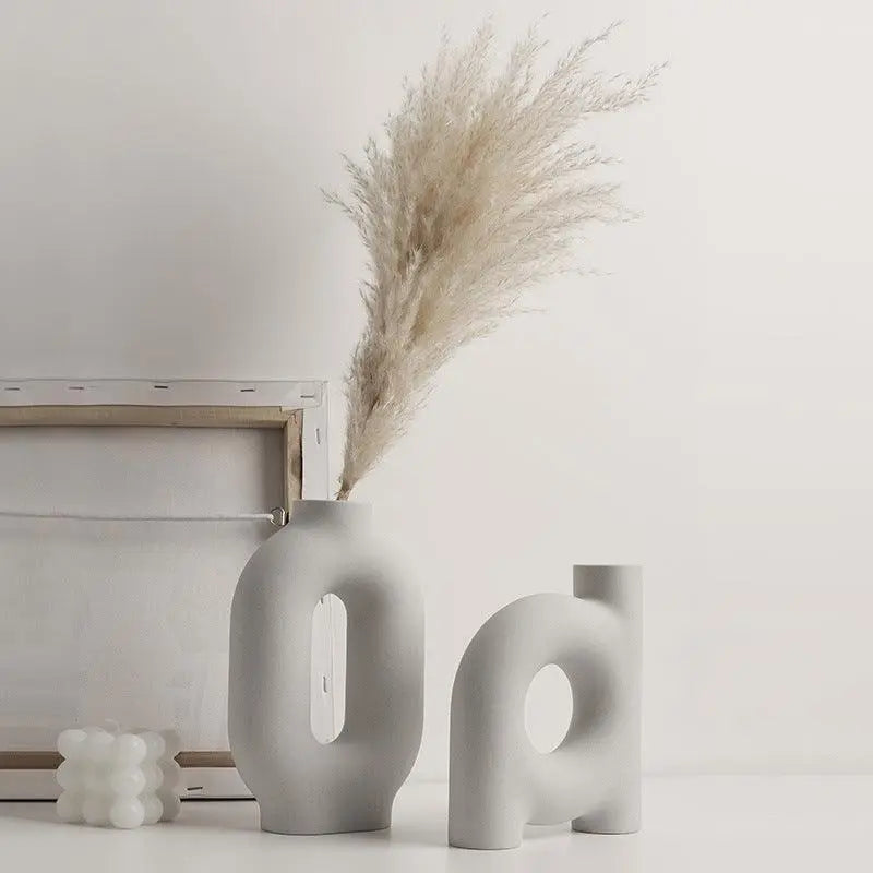 Minimalist Dried Flower Arrangement Vase - Londecor