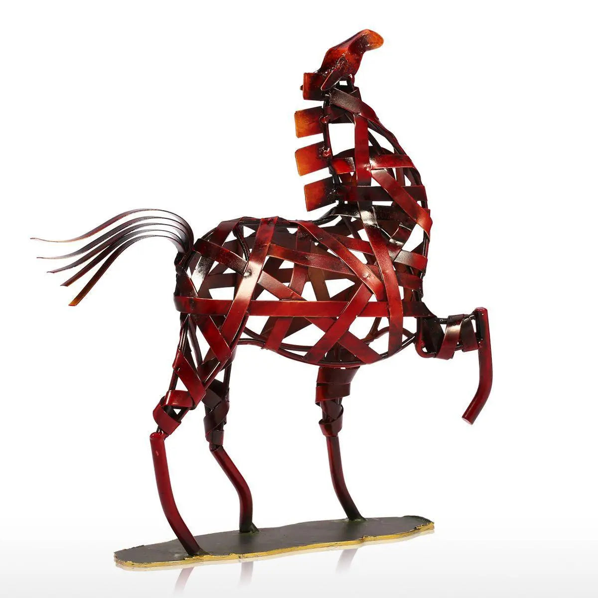 Artwork Wrought Iron Weaving Horse. - Londecor