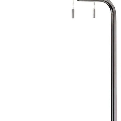 65" Tray Table Floor Lamp With White Drum Shade-0