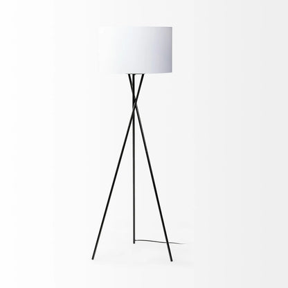 Black Metal Tripod Floor Lamp-1