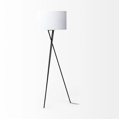 Black Metal Tripod Floor Lamp-2