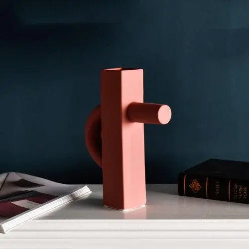 Geometric irregular Morandi vase - Londecor