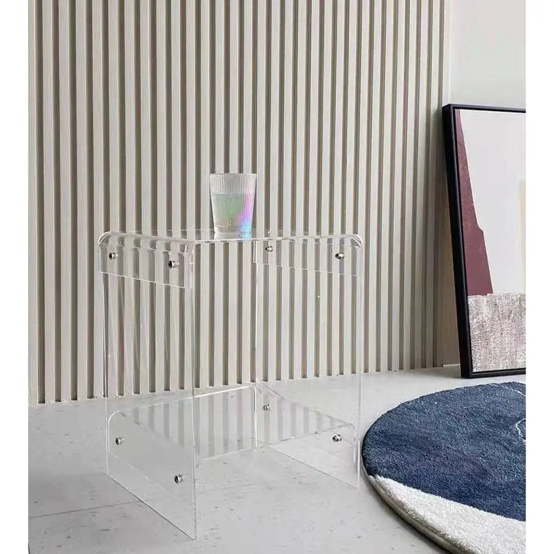 Nordic Double Layer Acrylic Transparent Table - Londecor
